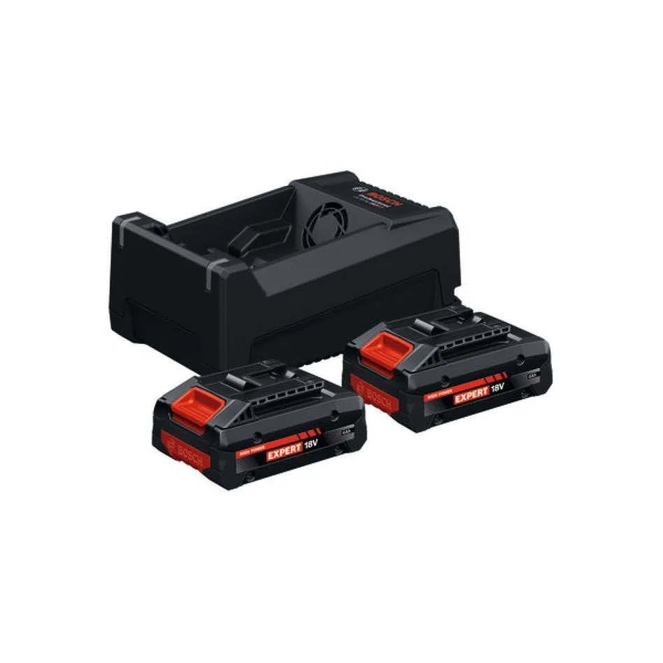 Bosch Blauw Accessoires 1600A0373J EXBA18V-40 Accu Starterset 2x en lader GAL 12V/18V-80 in doos