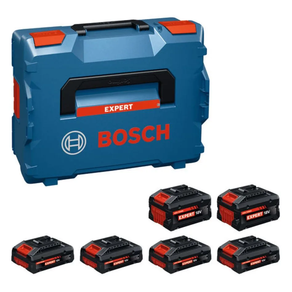 Bosch Blauw Accessoires 1600A0373G EXBA18V Accu Accuset 4x EXBA18V-40 2x EXBA18V-80 in L-Boxx