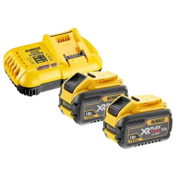DeWalt Accessoires DCB118Y2-QW FlexVolt Starter Kit - 2 x FlexVolt accu 54V 12,0Ah Li-Ion + DCB118 Snellader