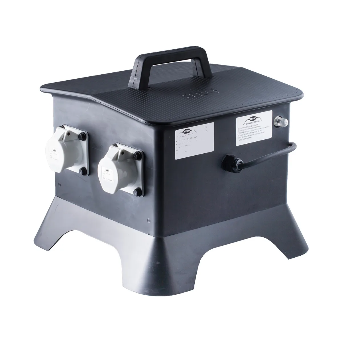 Keraf 104390 Veiligheidstrafo 230V>4x16/2/42 12h 1300VA