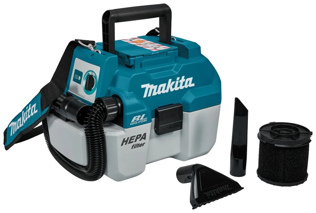 Makita DVC750LZX3 Accu Stofzuiger 18V excl. accu's en lader met vloeistoffilter