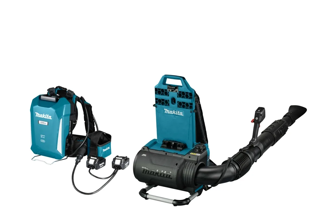 Makita UB002CZ01NX Ruggedragen accu bladblazer 36V connector type + PDC1200 ruggedragen accupack