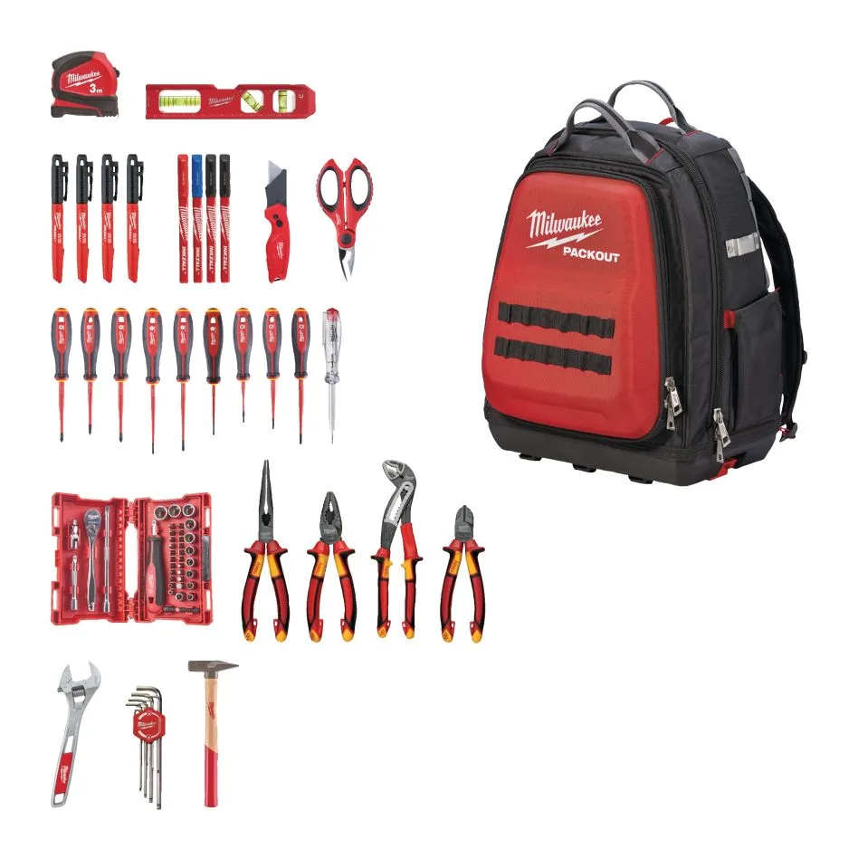 Milwaukee Accessoires 4932498407 PACKOUT rugzak voor de elektricien