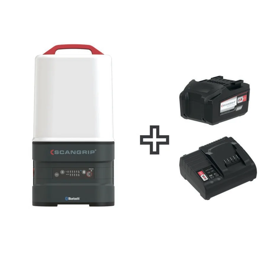 Scangrip 03.6132 AREA 10 CAS - Cordless bundle