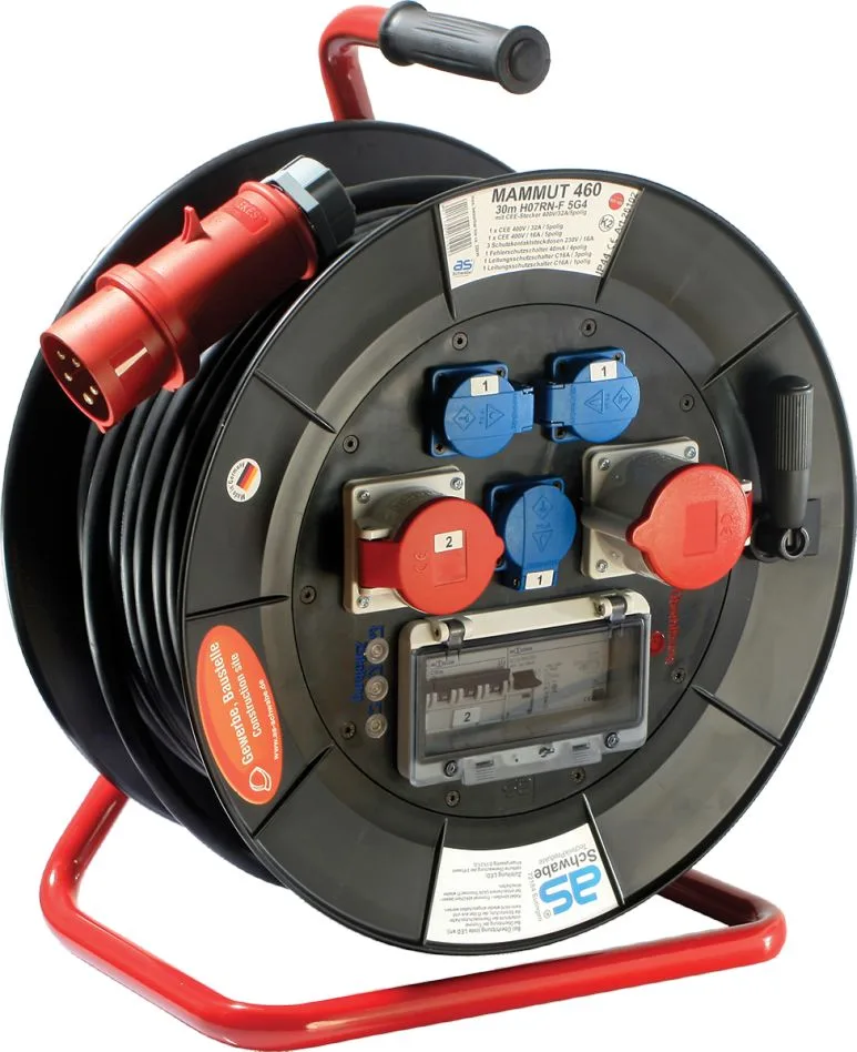 Schwabe NL26102 Mammoet Haspel CEE 400V/32A 5-polig IP44 H07RN-F 5G4 30m