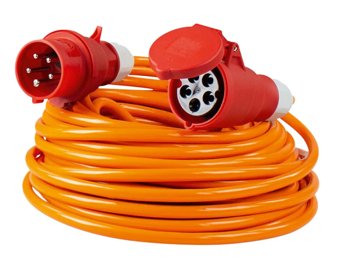 Schwabe 59624 CEE Verlengkabel PUR 400V/32A IP44 H07BQ-F 5G6 50m